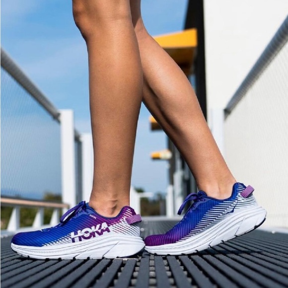 Hoka  rincon Blue and Purple Sneakers with Maximal Cushioning size US 8 - Picture 7 of 9